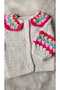 Velvet Girl's Cardigan>Kids Cardigan>Hand Knitted - 3