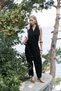 Struana Double Breasted Black Crop Trousers Suit - 2