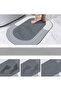 Oval Magic Water Absorbent Bath Mat Non-Slip Based Foot Mat 38X58 cm Without Writing Model S-60