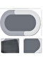Oval Magic Water Absorbent Bath Mat Non-Slip Based Foot Mat 38X58 cm Without Writing Model S-60 - 5
