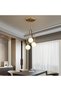 LUSTER White Globe Copper Body E27 x 3 - 3