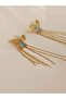 Bee Model Turquoise Zircon Stone Jewelry Craftsmanship Chain Dangle Earrings - 4