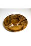 Natural Wooden Divided Plate - Snack, Nuts, Fruit Tray - Acacia Wooden Plate - 5 Compartments - 4