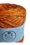 Multi-Layer Orange Italian Mercerized Cotton with a Layer of Gold Glitter Mix Hand Knitting String (200 Gr.) - 3