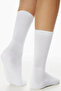 6 Pairs Men Women White College Socks White Unisex Socks - 4