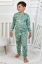 Computer Game Patterned Boys' Pajama Set - 8