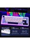 x AULA F65 65% Wireless Mechanical Gaming Keyboard (Light Blue, Graywood V3 Switch) - 5