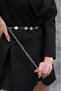 Silver Detailed Chain Belt Women's Belt Dress Belt Shirt Belt Jacket Belt - 3