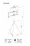 Modern Easel TV Stand with Tripod Base for 45-65 inch LED LCD OLED TV, 180°Swivel Portable - 5
