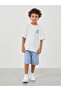 Slogan Print Round Neck T-Shirt - 3