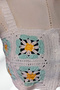 - Star 7202 4612 Hand Knitted Summer White Women's Bustier / Crop Blouse - 36/38/40 - Turquoise - 4