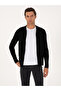 Black Regular Fit Zippered Knitwear Cardigan 50299420-Vr046