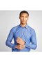 قميص منقوش بقصّة Slim-fit باللون الأزرق - 3