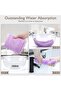 1Pcs Microfiber Hair Towel Wrap Super Absorbent Twist Bandana Drying Cap With Buttoned Bath Ring Fix - 4