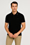 Navy Blue 2118 Premium Striped Polo Neck Regular Fit Men's T-Shirt - 5