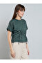 Embroidered Details Top with Short Sleeves - 3