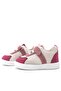 Genuine Leather Pink Cream Velcro Baby Girl Shoes - 6