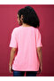 Slogan Print Round Neck Cotton T-Shirt - 4