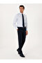 Light Blue Slim Fit 100% Cotton Classic Shirt 50304037-Vr003 - 4