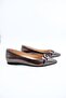 Women's Genuine Leather Evening Dress Ballerinas - 2