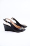 Women's Genuine Leather Wedge Heel Shoes - 2