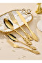 20-Piece Stainless Steel Cutlery Set Gold - 4