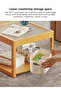 Living Room Small Table Changhong Glass Mother-And-Child Combination Tea Table 60*60*47&50*50*38CM - 4