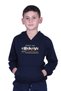 Boy's Printed Kangaroo Pocket Hooded 2-Piece Track Suit Set - 3