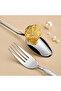 24-Piece Stainless Steel Cutlery Set Gold - 5