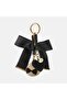 Women's Bag Charm with Knitted Logo Ball and Heart - Handmade