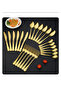 24-Piece Stainless Steel Cutlery Set Gold - 5