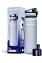 City Bottle 500ml Grey | Travel Water Bottle with Activated Carbon Filter | Filters Chlorin