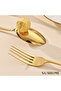 24-Piece Stainless Steel Cutlery Set Gold - 8