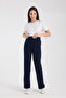 Işşil 4564-Flexible Abdominal Pregnant Clothing Loose Leg Fabric Pants - 2