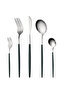 SUNHOME 30-Piece Stainless Steel Cutlery Set Green/Silver - 7
