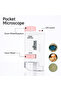 Mini Microscope with Led Light High Definition Children Microscope for Observation Learning - 2