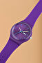 Unisex Silicone Band Purple Wrist Watch - 3