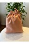 Salmon Linen Cloth Pouch - Makeup Bag - Bag Organizer- 20X25- Cloth Pouch - 4