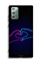 Samsung Galaxy Note 20 Protective Case Cover Touching Hand Making Heart - 2