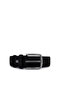 Men's Genuine Leather Black Suede Sports Belt