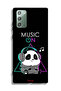 Samsung Galaxy Note 20 Protective Case Cover Music On Panda - 2