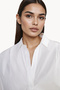 Short Sleeve Regular Cotton Collared Neck Top - 4
