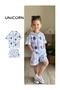 Blue Boy Linen Muslin Shirt-Shorts Set