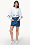 Embroidered Regular Cotton High Neck Top - 5