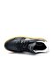Genuine Leather Lace-Up Casual Sneaker Black White - 6