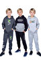 3-Piece Hooded Printed Detail Boy's Track Suits