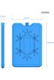 4-Pack Reusable Ultra-Thin Ice Packs for Lunch Box and Cooler (Blue)