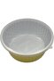 4000 ml Golden Aluminium Round Food Container with Lid – 1 Pc | Extra-Large Disposable - 5