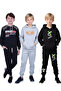 3-Piece Hooded Printed Detail Boy's Track Suits