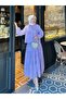 Summer Eyelet Embroidery Modest Set with Stone-Detail Long Skirt - 2